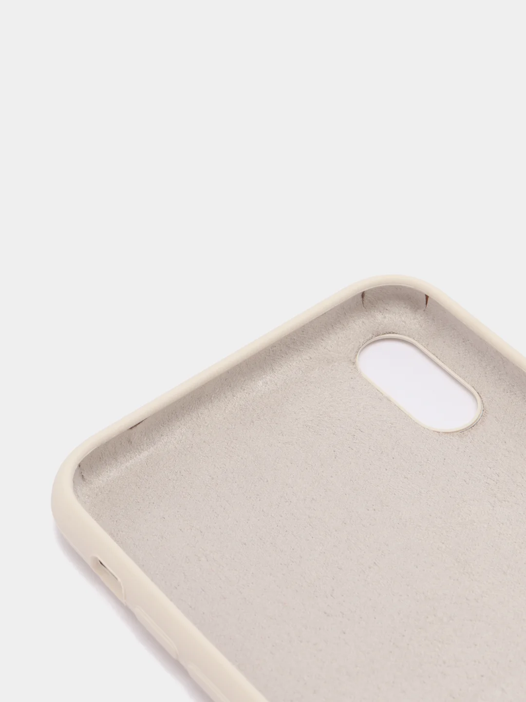 Молочный силиконовый чехол iPhone XS Max, Silicone Case, с открытым низом