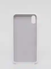Белый силиконовый чехол iPhone XS Max, Silicone Case, с открытым низом