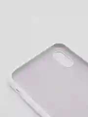 Белый силиконовый чехол iPhone XS Max, Silicone Case, с открытым низом