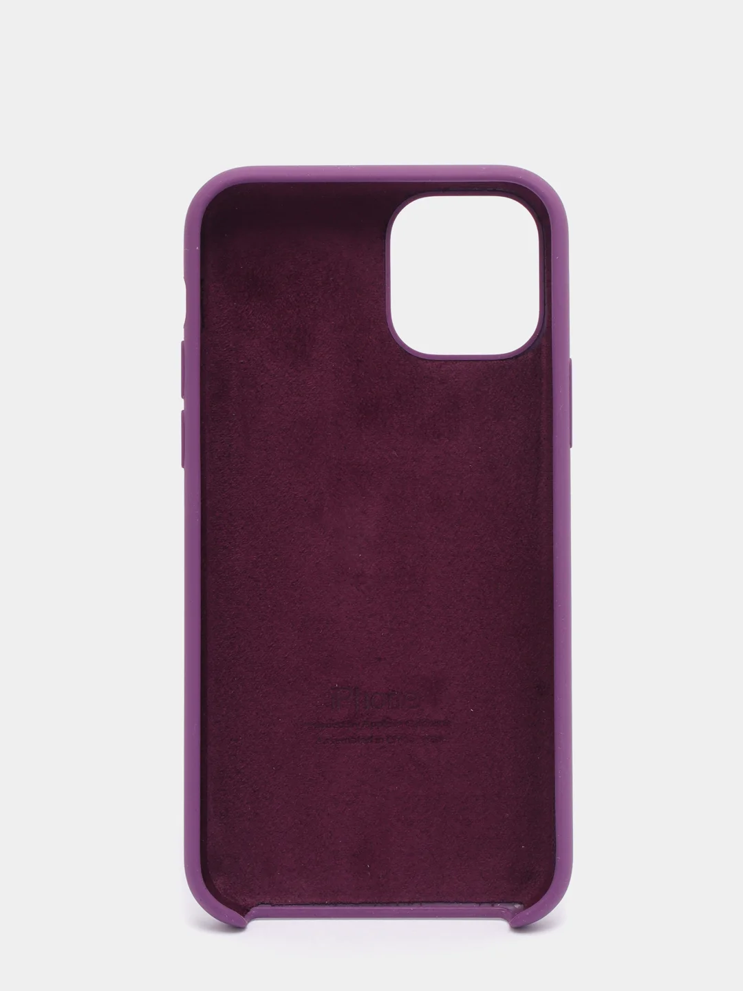 Пурпурный силиконовый чехол iPhone 11 Pro, Silicone Case, с открытым низом