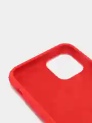 Красный силиконовый чехол iPhone 11 Pro, Silicone Case, с открытым низом