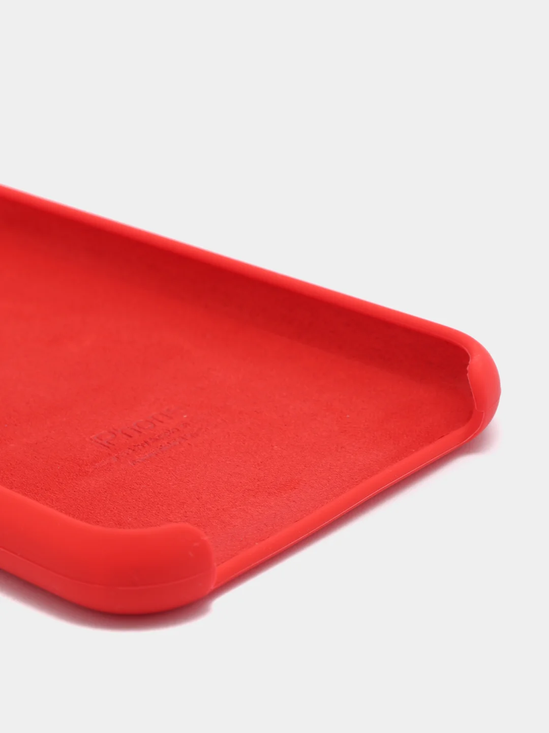 Красный силиконовый чехол iPhone 11 Pro, Silicone Case, с открытым низом