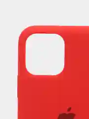 Красный силиконовый чехол iPhone 11 Pro, Silicone Case, с открытым низом