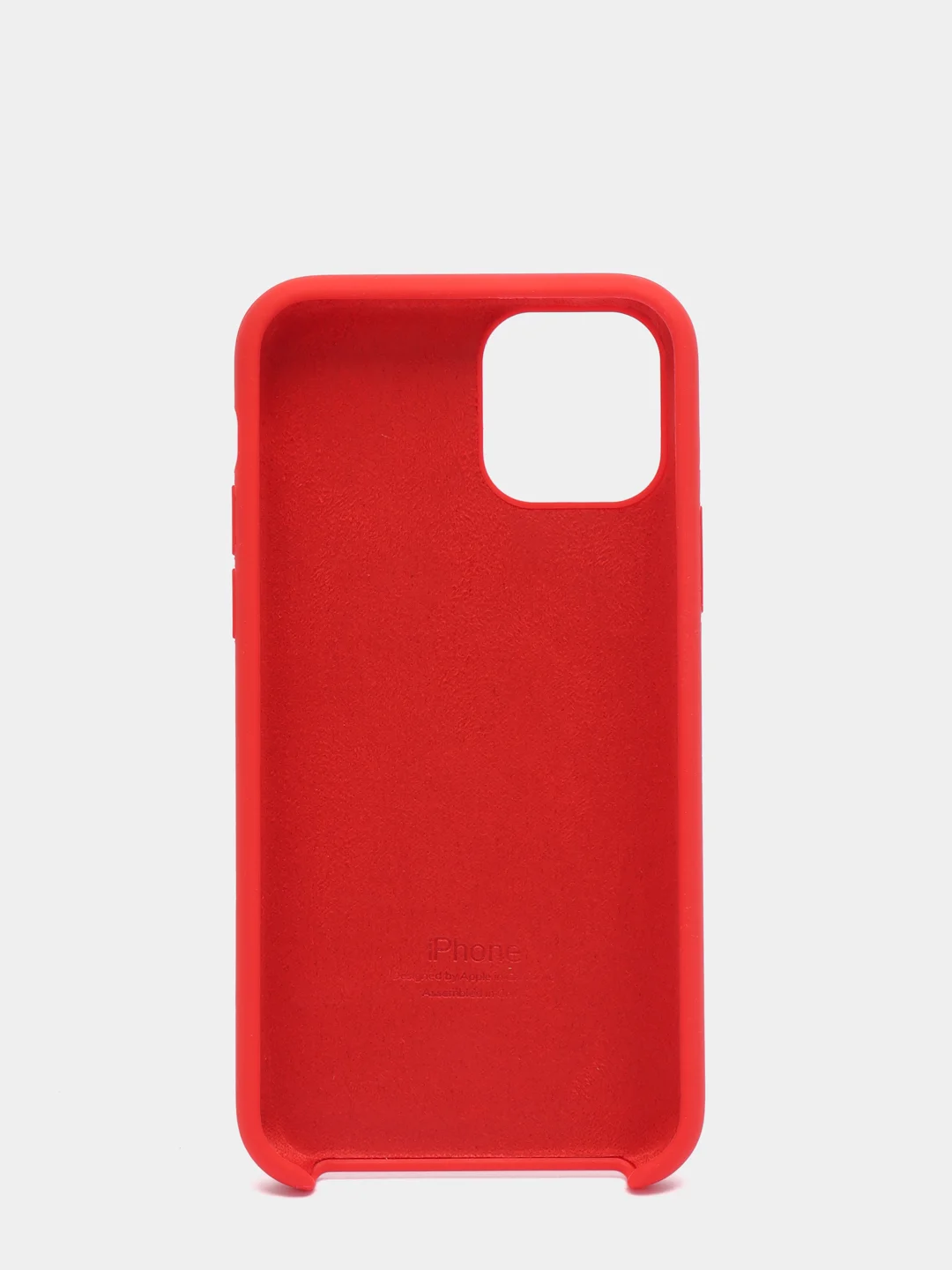 Красный силиконовый чехол iPhone 11 Pro, Silicone Case, с открытым низом