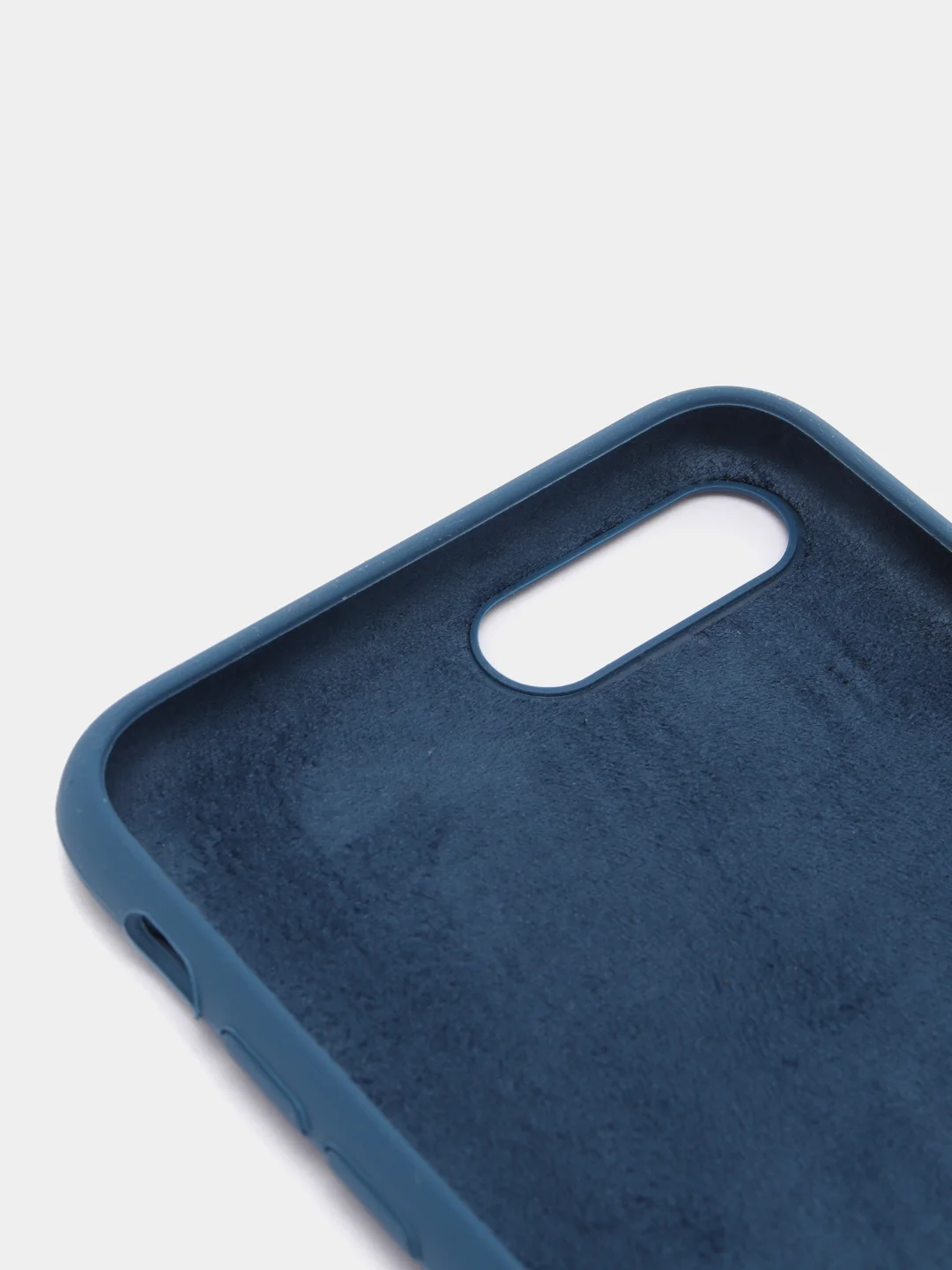 Темно-синий силиконовый чехол iPhone 7 Plus / iPhone 8 Plus, Silicone Case, с открытым низом