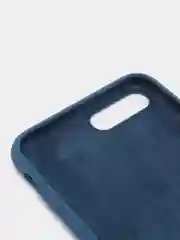 Темно-синий силиконовый чехол iPhone 7 Plus / iPhone 8 Plus, Silicone Case, с открытым низом