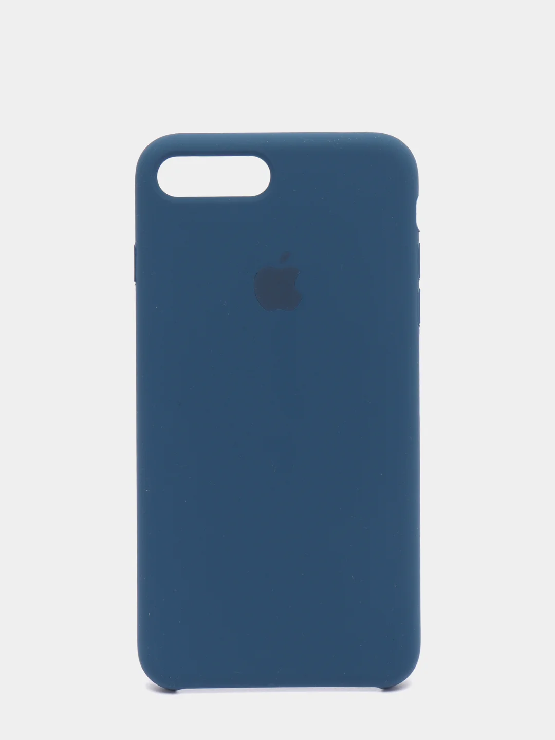 Темно-синий силиконовый чехол iPhone 7 Plus / iPhone 8 Plus, Silicone Case, с открытым низом