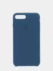 Темно-синий силиконовый чехол iPhone 7 Plus / iPhone 8 Plus, Silicone Case, с открытым низом
