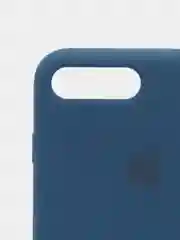 Темно-синий силиконовый чехол iPhone 7 Plus / iPhone 8 Plus, Silicone Case, с открытым низом