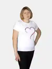 Футболка женская  из хлопка, прямого кроя, 46,48,50,52,54,58,60