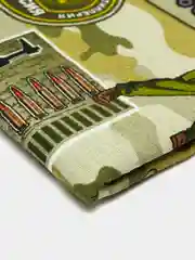 Зелёный хаки банное полотенце, вафельное, хлопок, 75 х 150 см, на день рождения