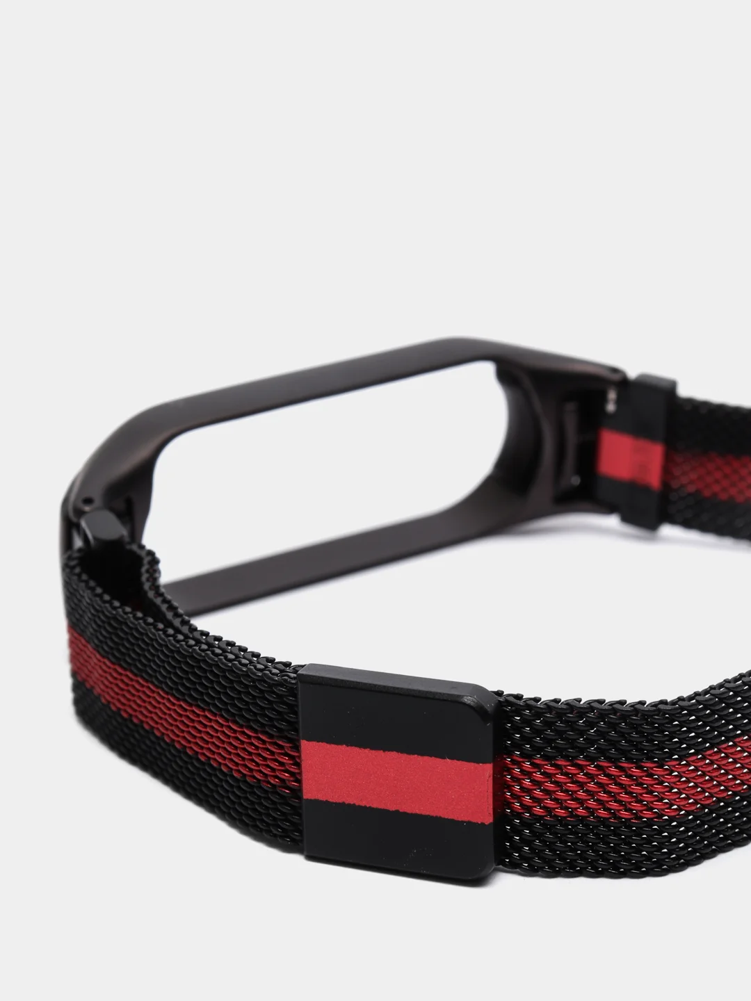 Красный ремешок магнитный металлический для Xiaomi Mi band 5