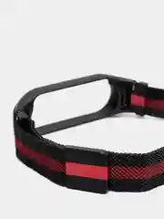 Красный ремешок магнитный металлический для Xiaomi Mi band 5