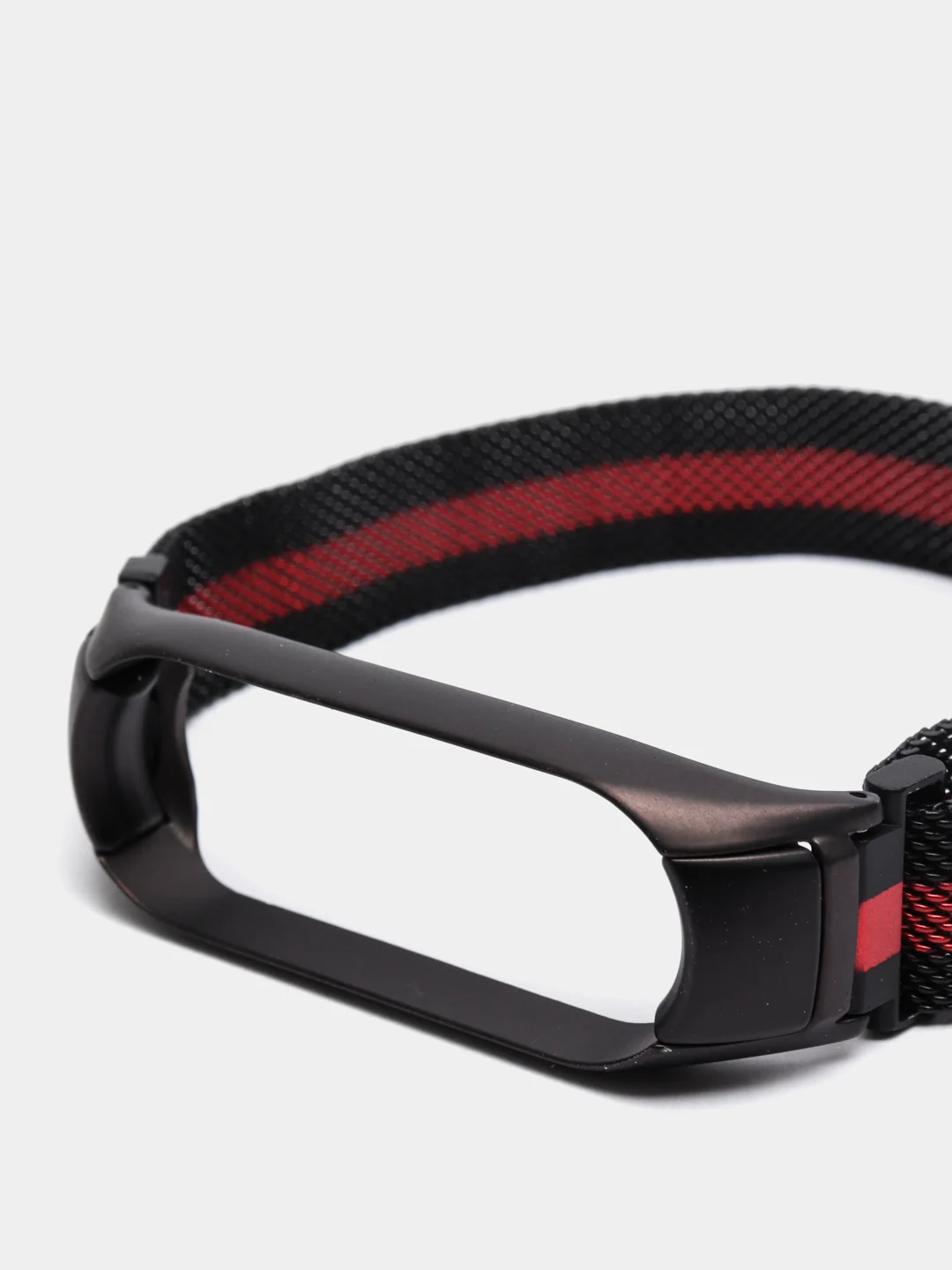 Красный ремешок магнитный металлический для Xiaomi Mi band 5