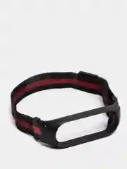 Красный ремешок магнитный металлический для Xiaomi Mi band 5
