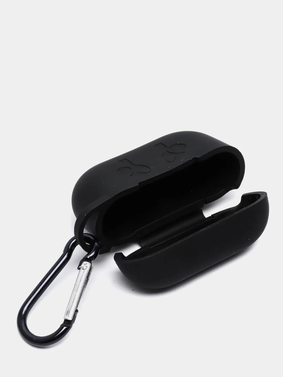 Черный силиконовый чехол для наушников Apple AirPods, аирподс, карабином, красный, розовый черный