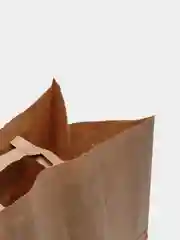 Крафт пакет упаковочный бумажный с плоскими ручками, без печати, 320*200*370 мм
