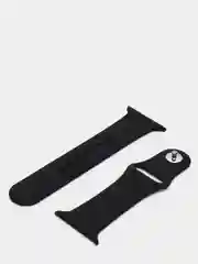 Черный спортивный силиконовый ремешок для Apple Watch 1/2/3/4/5 размер 42-44