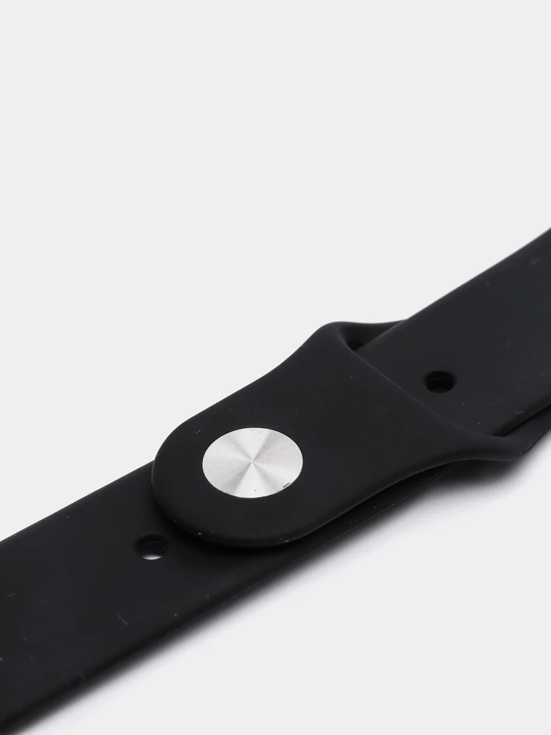 Черный спортивный силиконовый ремешок для Apple Watch 1/2/3/4/5 размер 42-44