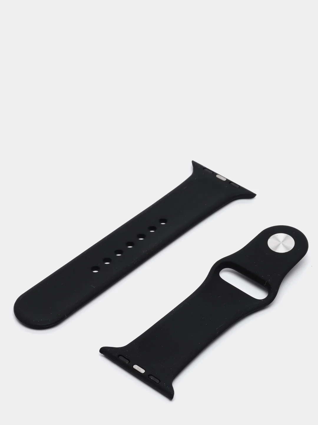 Черный спортивный силиконовый ремешок для Apple Watch 1/2/3/4/5 размер 42-44