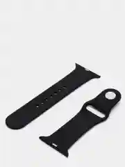 Черный спортивный силиконовый ремешок для Apple Watch 1/2/3/4/5 размер 42-44