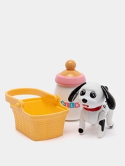 Игрушка "Собачка с бутылочкой и корзинкой"