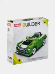 Зеленый конструктор пластиковый Sluban BUILDER "Ретро автомобиль", 44 детали