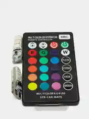 LED лампы меняющие цвет T10-W5W с пультом