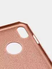 Коралловый меланж iphone  X / XS чехол пластиковый с перфорацией