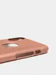 Коралловый меланж iphone  X / XS чехол пластиковый с перфорацией