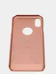 Коралловый меланж iphone  X / XS чехол пластиковый с перфорацией