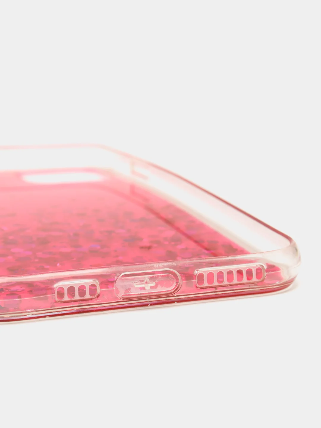 Розовый чехол пластиковый iPhone 11 Pro, 11 Pro Max, с блестками