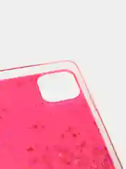 Розовый чехол пластиковый iPhone 11 Pro, 11 Pro Max, с блестками