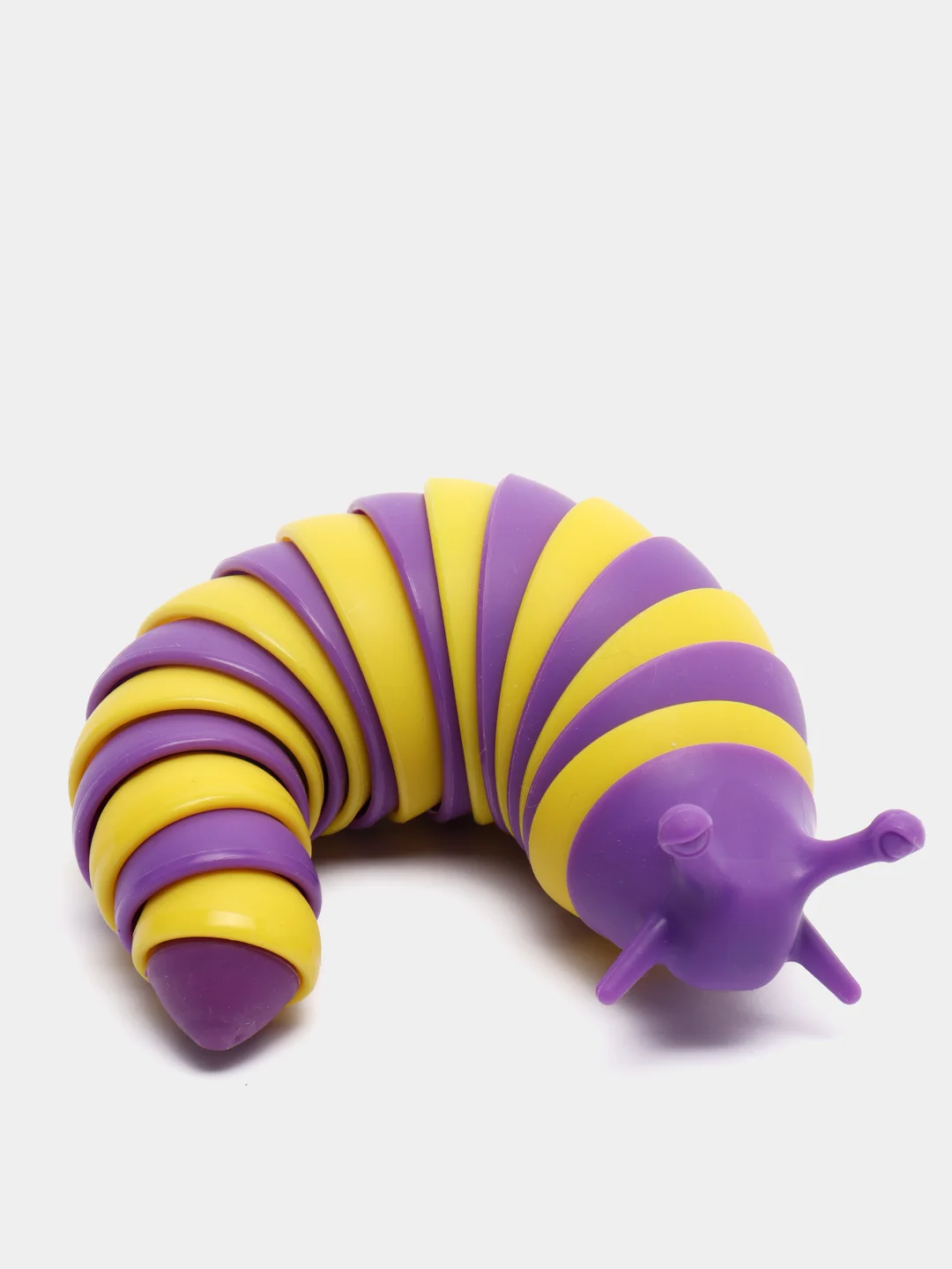 Желтый игрушка антистресс слизень цветной "Finger slug"