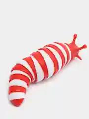 Красный слизень - антистресс Finger slug Погремушка