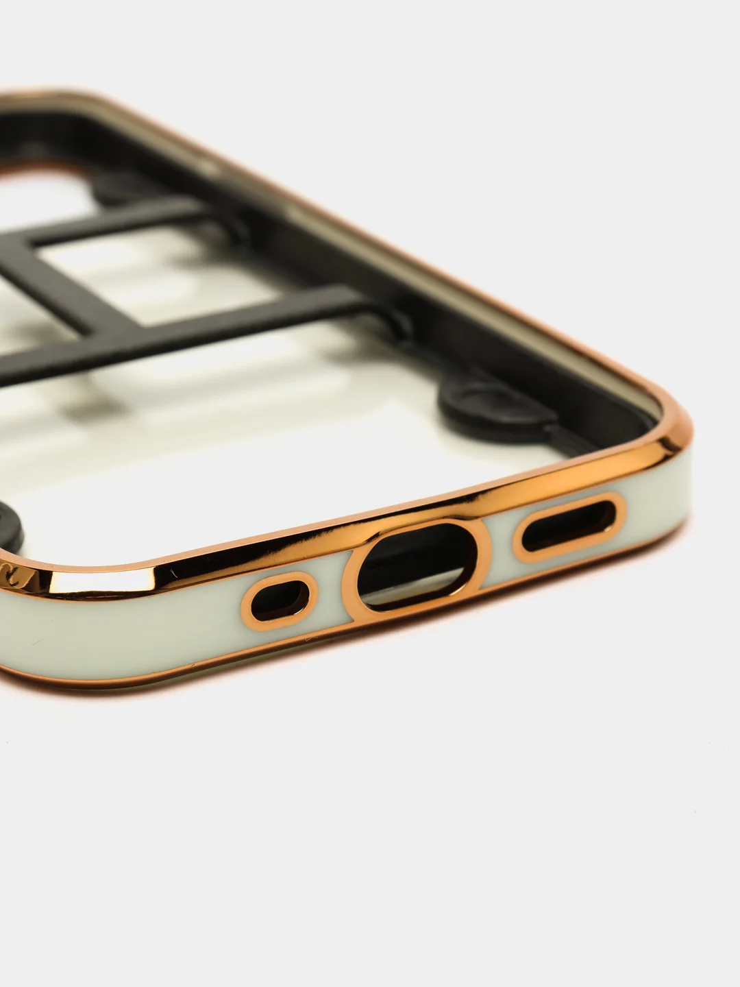 Белый чехол для iPhone 12 Mini, 12 Pro Max, 13 Mini, 13 Pro Max с гальваническим покрытием