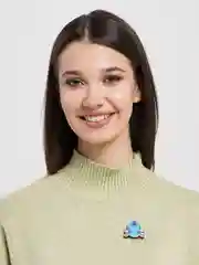 Синий меланж деревянные значки "Маленький принц"