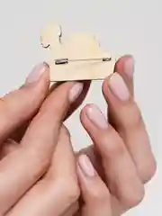 Мятный деревянные значки "Маленький принц"
