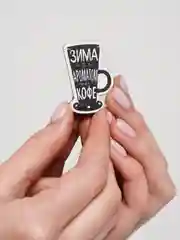 Черный деревянные значки "Кофе"