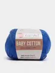 Синий пряжа YarnArt Baby cotton, 50 г, 165 м, акрил и хлопок