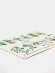 Бирюзовый слайдеры для маникюра новогодние /Слайдеры для ногтей/наклейки/дизайна ногтей