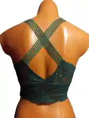 Зеленый комплект женского белья
