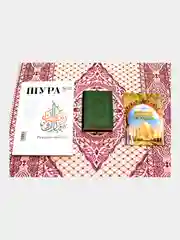 Молитвенный коврик для совершения намаза. Мусульманский намазлык. Подарочный набор