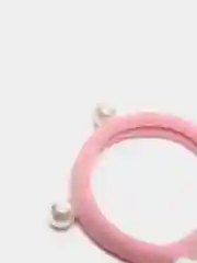 Конфетный резинка для волос с жемчугом