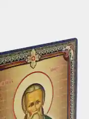 Икона "Святой праведный Иоанн Кронштадтский", 3D, с клеящейся основой