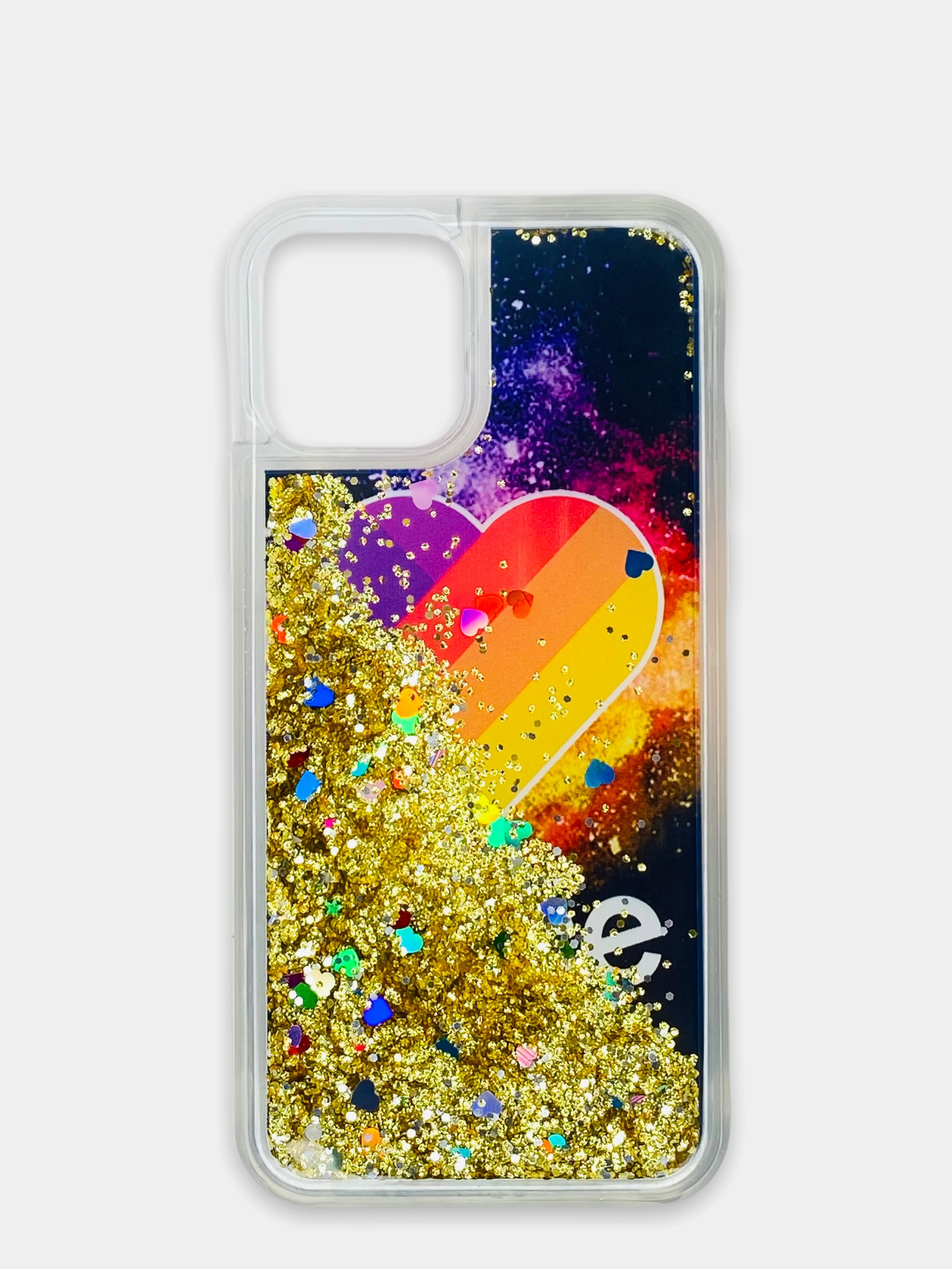 Угольный чехол iPhone 12 (6.1)/ 12 Pro, Pro Max, mini силиконовый переливающийся жидкий с блестками