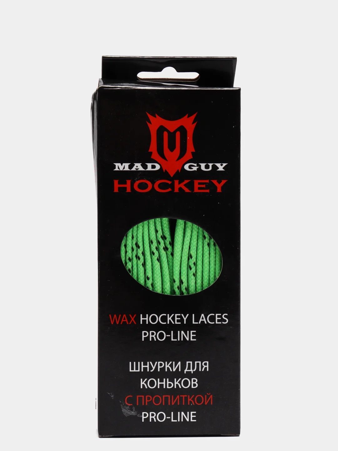 Салатовый шнурки для коньков с пропиткой May Guy Pro-Line