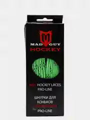 Салатовый шнурки для коньков с пропиткой May Guy Pro-Line