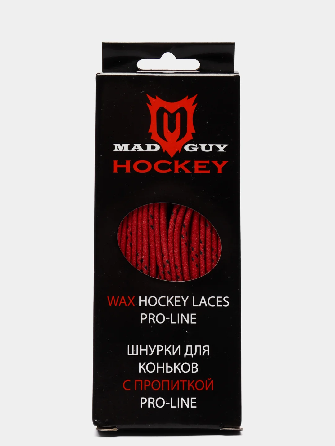 Красный шнурки для коньков с пропиткой May Guy Pro-Line