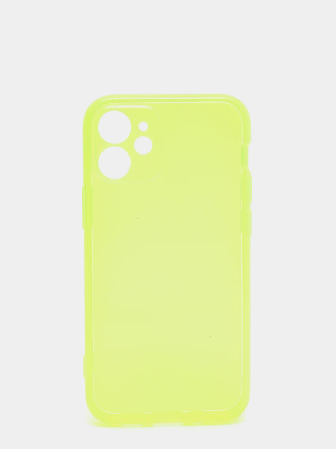 Желтый чехол силиконовый iPhone 11/12/12pro/12mini/13/13pro/13/mini/13pro max, с защитой камеры